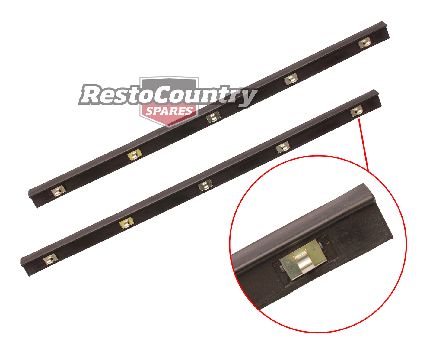 Holden Weather Seal Door Belt Pair FRONT INNER or OUTER. HK HT HG strip seal x2 - kRDB1035x2