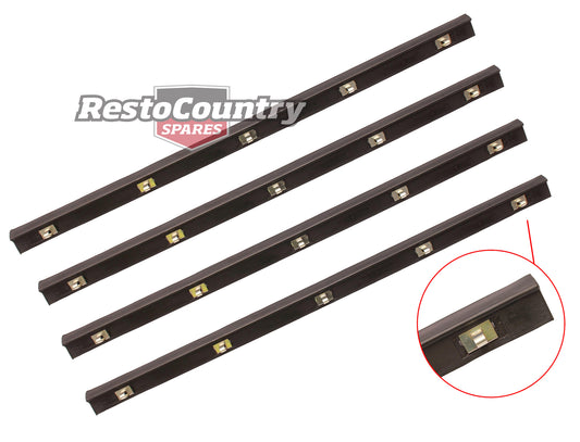 Holden Weather Seal Door Belt Set of FRONT + REAR INNER +OUTER HT HG Sedan x8 - kRDB1035x8