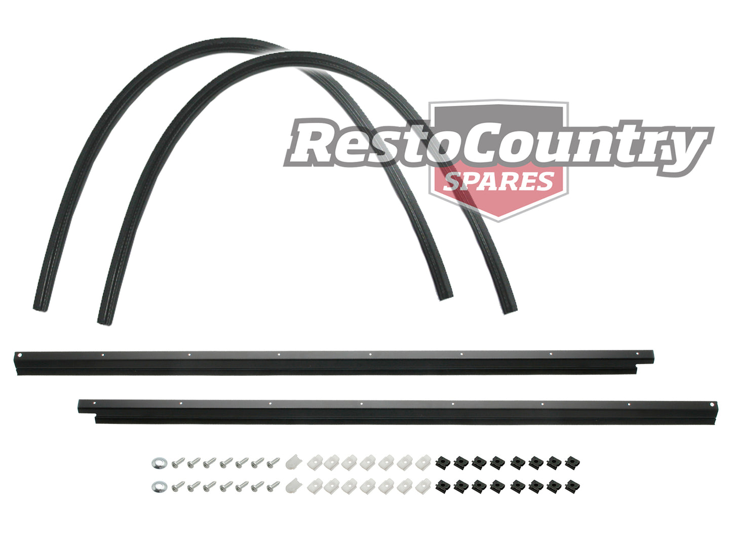 Holden Weather Door Belt Seal Kit INNER + OUTER HQ HJ Monaro Coupe rubber strip - kRDB1082-b