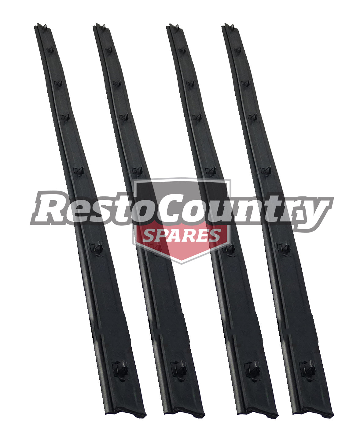 Ford Rear Door Weather Belt Kit XC ZH Inner + Outer x4 belt seal weatherstrip - kRDB2009-b