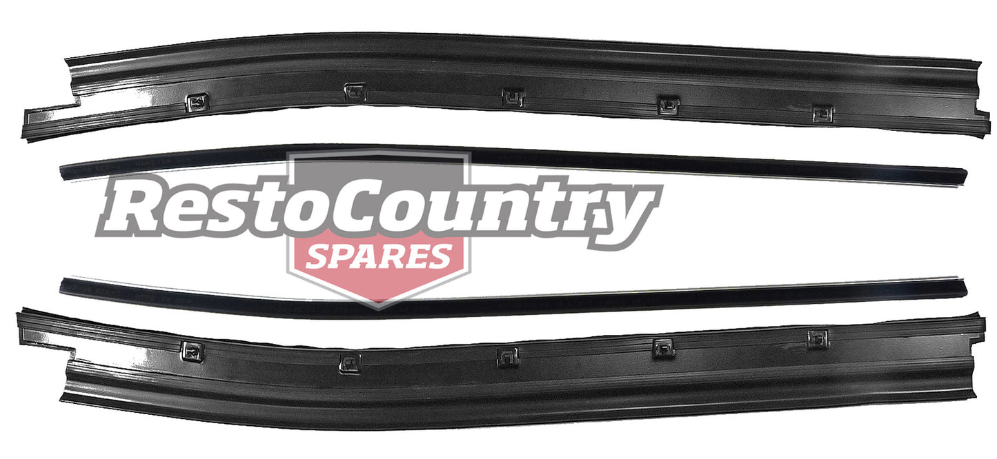 Ford Door Weather Belt Kit LEFT + RIGHT Front INNER + OUTER XA XB XC Cpe Ute Van - kRDB2017x4