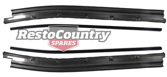 Ford Door Weather Belt Kit LEFT + RIGHT Front INNER + OUTER XA XB XC Cpe Ute Van - kRDB2017x4