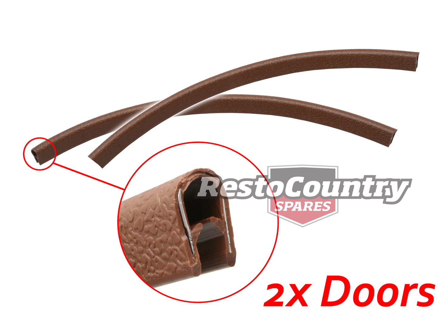Holden Pinchweld - MID BROWN 2x Doors HQ HJ HX HZ Torana LC LJ LH LX UC pinch - kRDS0013MB-a