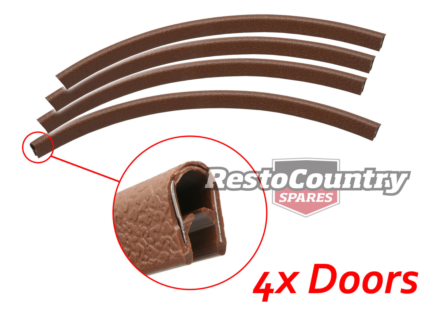 Holden Pinchweld - MID BROWN 4x Doors HQ HJ HX HZ Torana LC LJ LH LX UC pinch - kRDS0013MB-b
