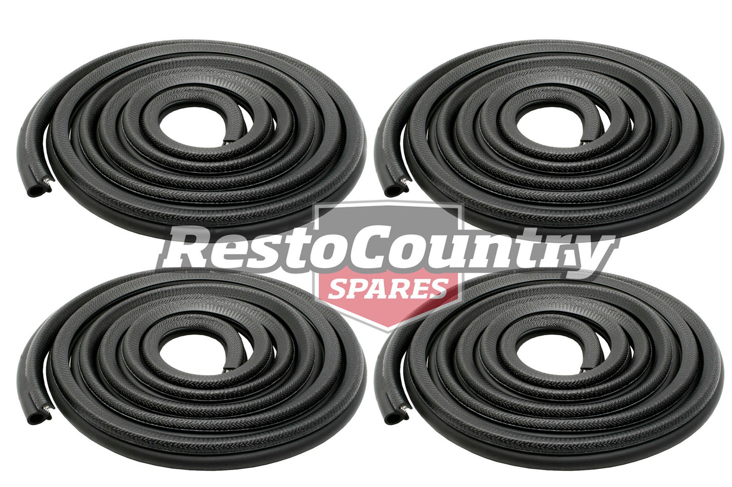 Ford Door Seal + Pinchweld Kit x4 BLACK XD XE XF XG XH ZJ ZK ZL Front + Rear - kRDS0036x4