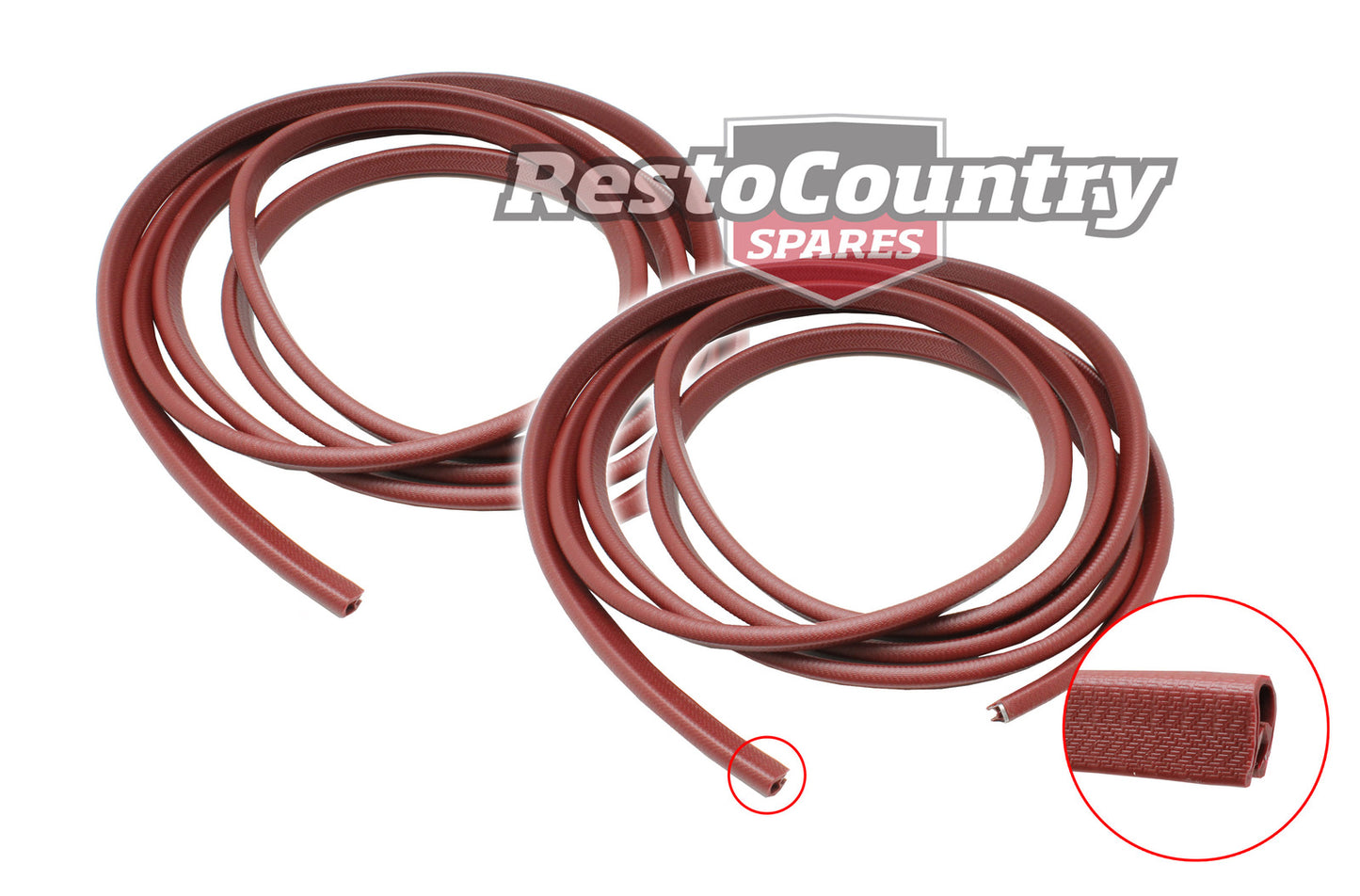 Holden Pinchweld MAROON Pair HK HT HG Monaro Coupe door pinch weld - kRDS1015M-a