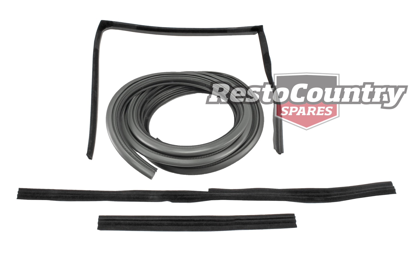 Holden Commodore Rear Door Bailey Channel + Seal Kit GREY Right VN VP VR VS - kRDS1020GR-b