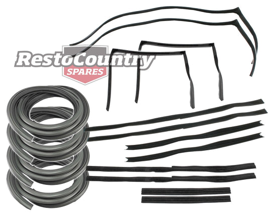 Holden Commodore Door Bailey Channel + Seal Kit GREY Front + Rear VN VP VR VS - kRDS1020GR-g