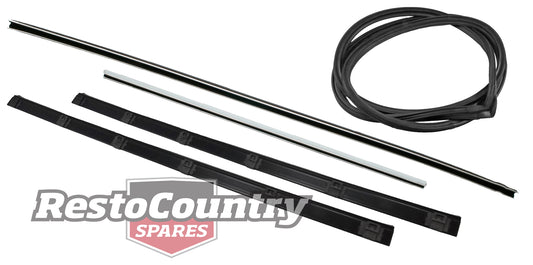 Ford Front Door Seal + Bailey Channel + Weather Belt Kit LEFT XM XP Sed Wag - kRDS2019E-b