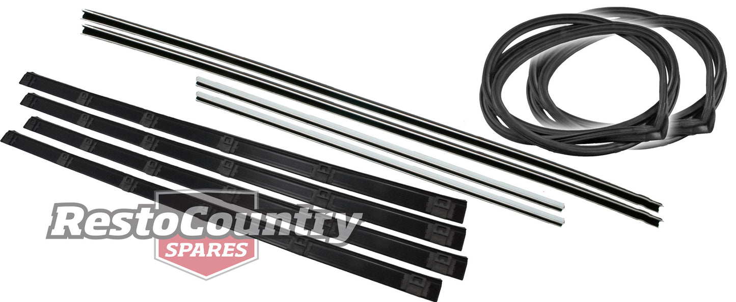 Ford REAR Door Seal + Bailey Channel +Weather Belt Set Left +Right XK XL Sedan - kRDS2019H-d