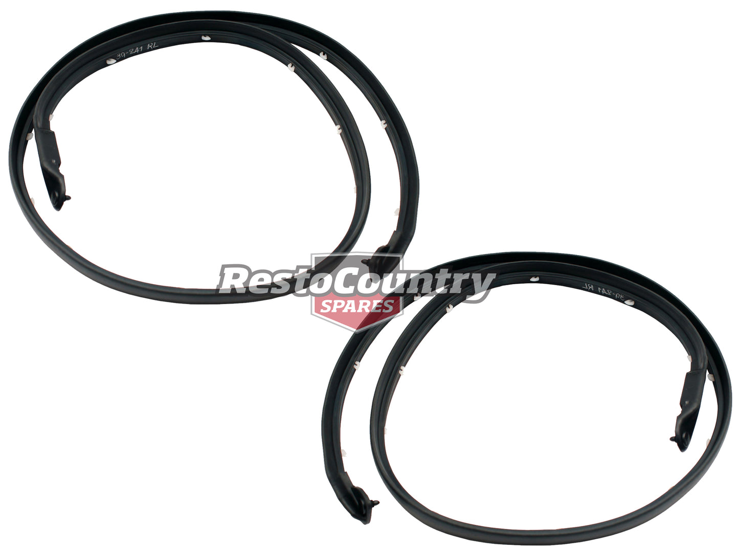 Ford REAR Door Seal LOWER PAIR Falcon XC Fairlane ZH Sedan Wagon rubber - kRDS2063-a