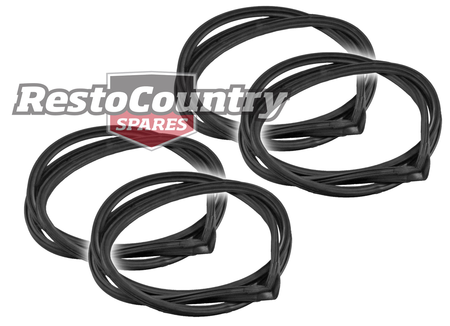 Ford UPPER Door Seal Set x4 No-Pinch Weld XA XB XC ZF ZG ZH Front + Rear - kRDS2073-b