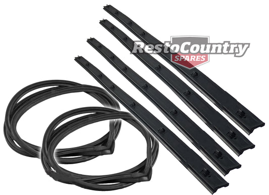 Ford Front Door Seal + Weather Belt Kit XM XP Coupe Left + Right rubber weather - kRDS2201-b