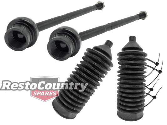 Holden Torana Steering Rack End + Boot Kit LH 275mm Long Left + Right steer rod - kRE7025-b
