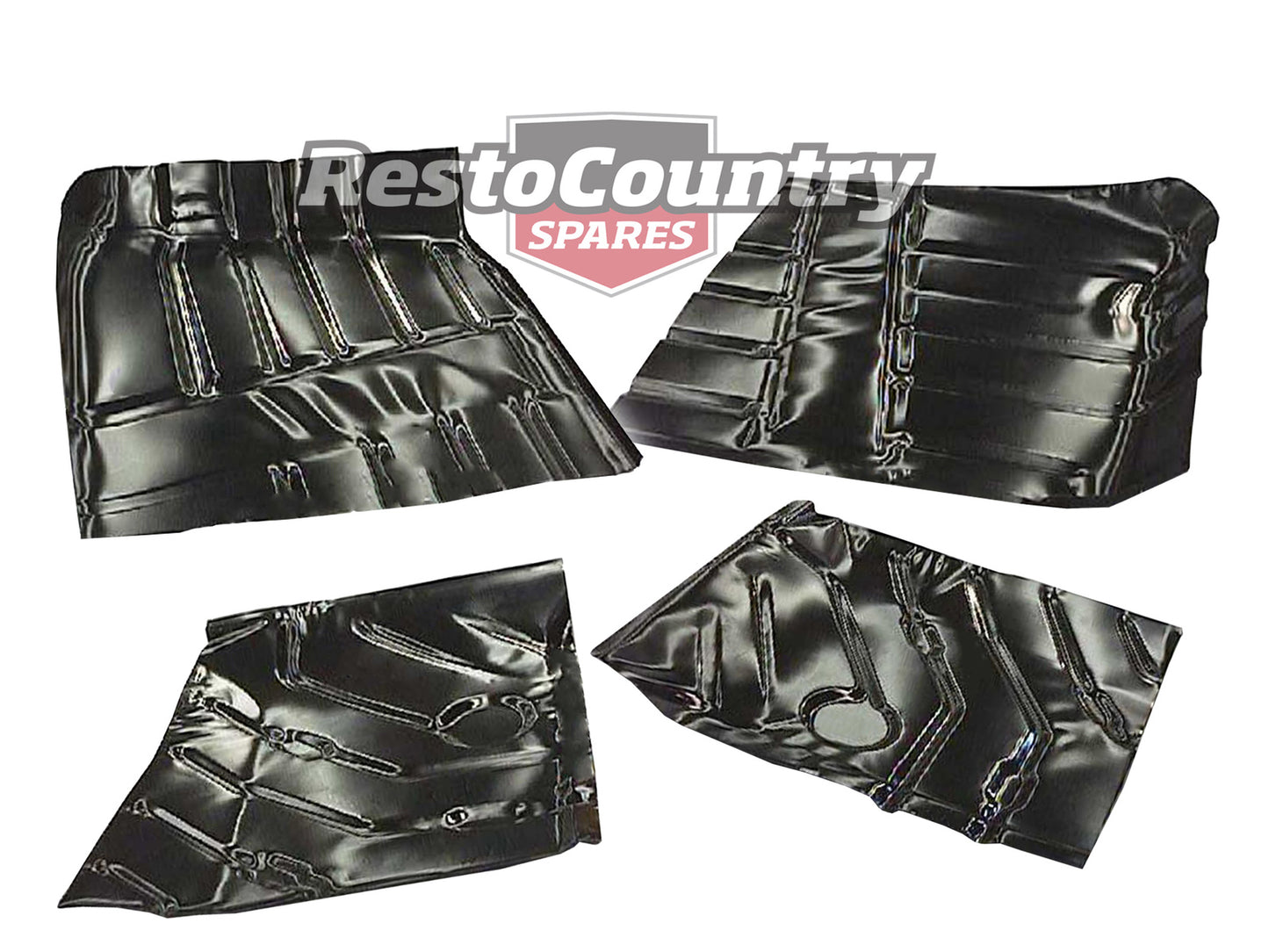 Holden Floor Pan Set FRONT + REAR LEFT + RIGHT HD HR Sedan Wagon Rust Repair - kRP77x4