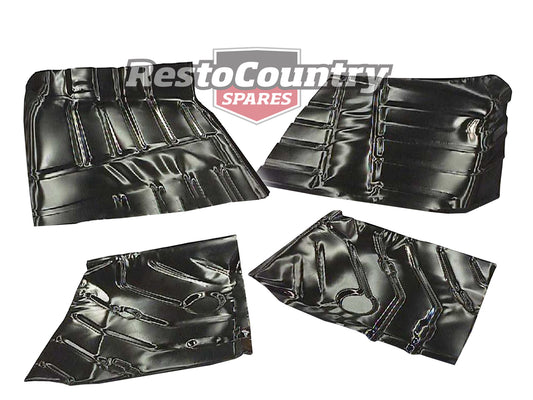 Holden Floor Pan Set FRONT + REAR LEFT + RIGHT HD HR Sedan Wagon Rust Repair - kRP77x4