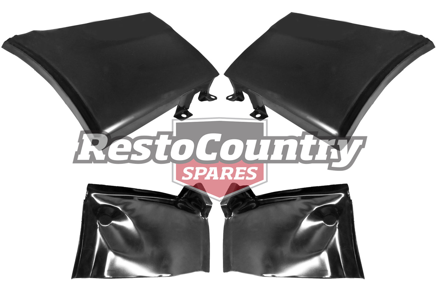 Holden Front OUTER + INNER Lower Guard Kit LEFT + RIGHT Rust Repair HK HT HG - kRP86-7Bx4-b