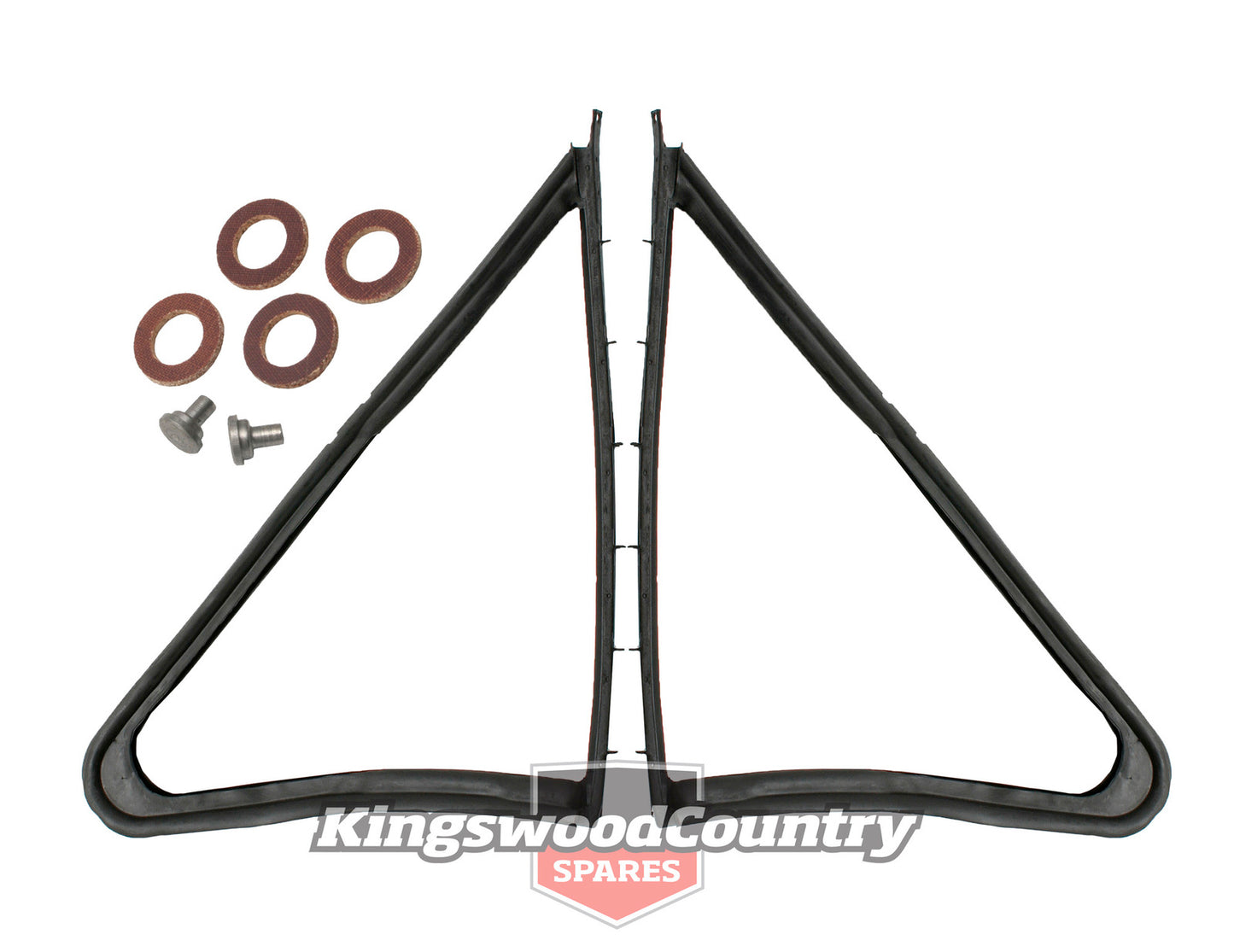 Holden Quarter 1/4 Vent Window Seal +Rivets LEFT + RIGHT FRONT HK HT HG x2 - kRQLF113-114x3