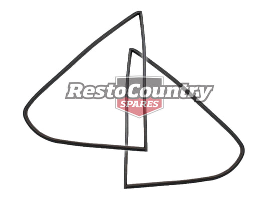 Holden REAR Quarter 1/4 Vent Window Seal PAIR LH LX UC Sedan Left + Right glass - kRRQS113x2