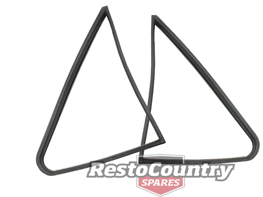 Holden REAR Quarter 1/4 Vent Window Seal Pair x2 Sedan Left + Right HD HR glass - kRRQS127x2