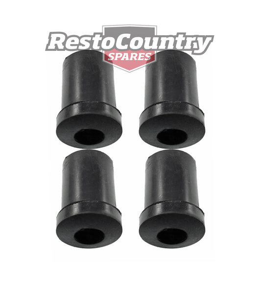 Holden Rear Leaf Spring Shackle Rubber Bush Kit x4 HK HT HG HQ HJ HX HZ WB hanger - kS197-a