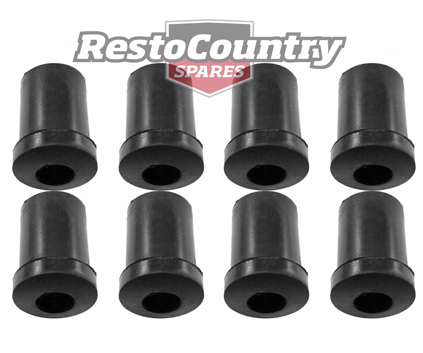 Holden Rear Leaf Spring Shackle Rubber Bush Set x8 HK HT HG Ute Van hanger - kS197-b