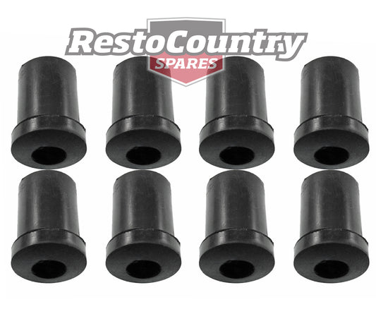 Holden Rear Leaf Spring Shackle Rubber Bush Set x8 HK HT HG Sedan Wagon hanger - kS197-c