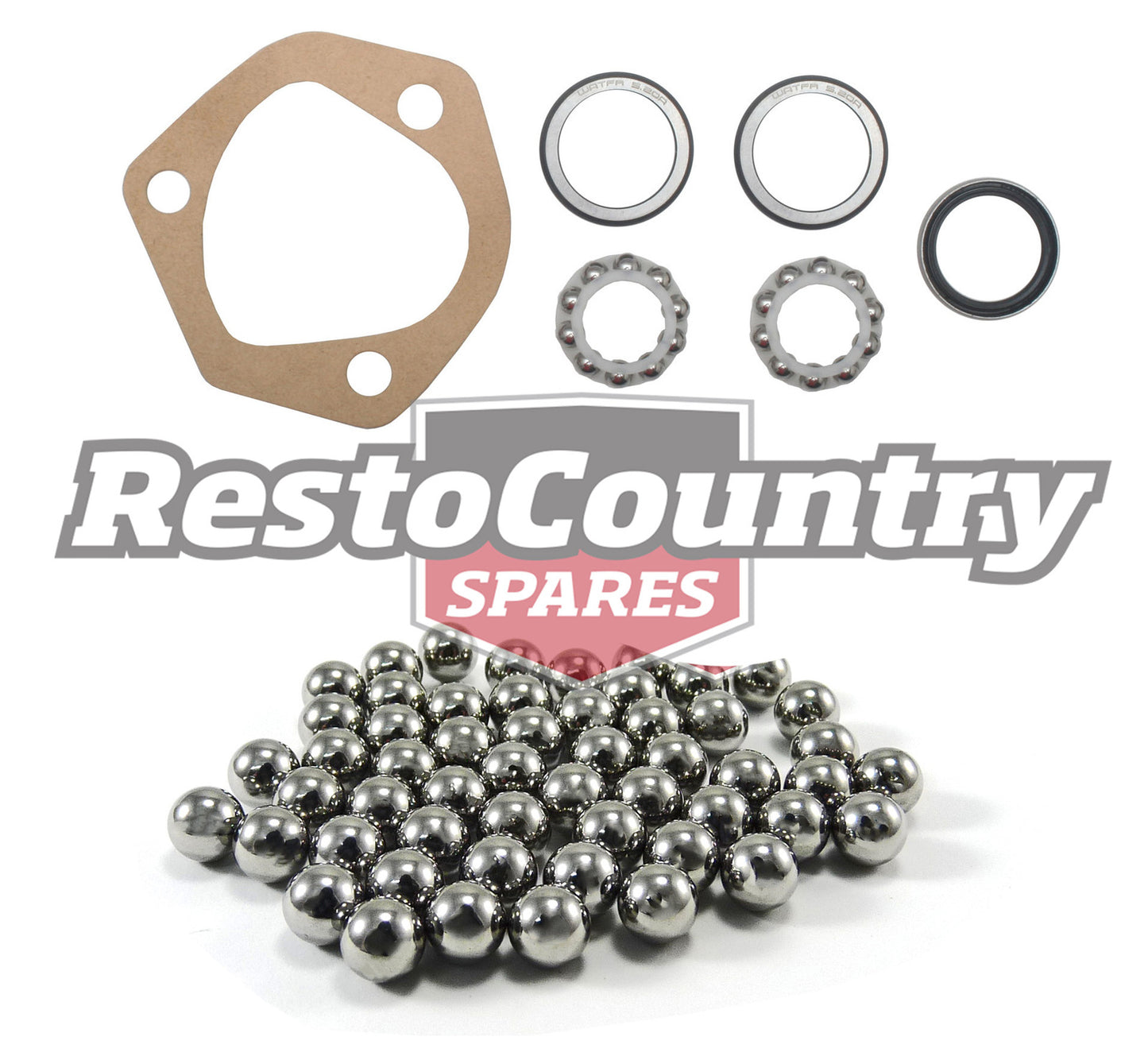Holden Manual Steering Box + Worm Shaft Bearing Kit HQ HJ HX HZ gasket seal - kSBHQZ-a