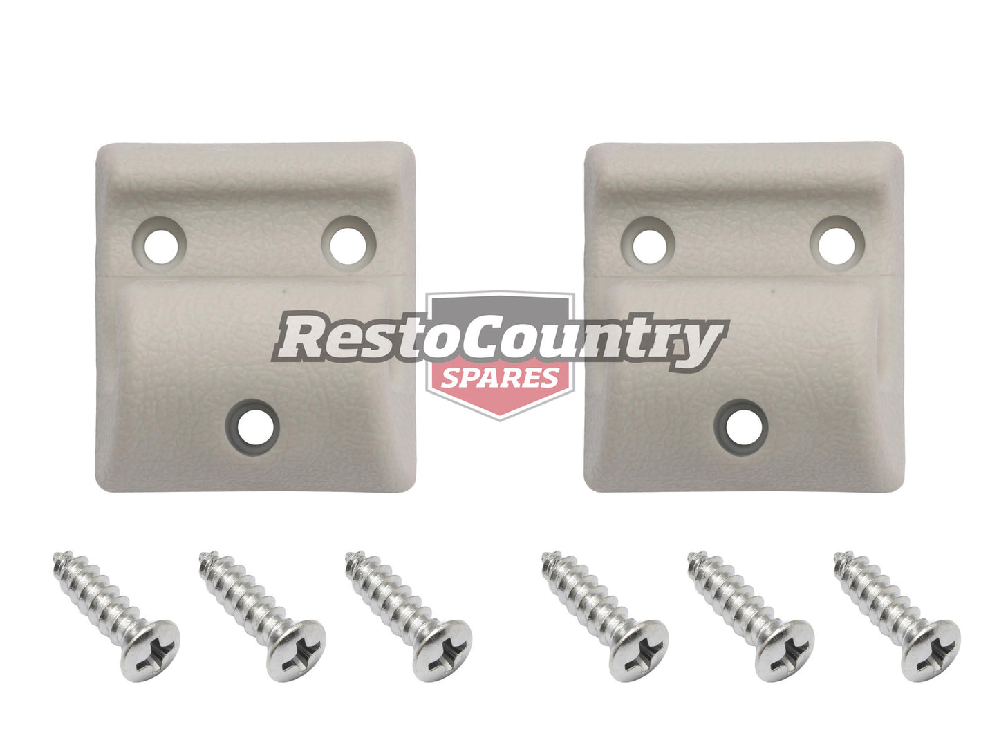 Ford Sunvisor Bracket + Screw Kit PAIR Grey XA XB To 5/73 sun visor shade - kSK2101-a
