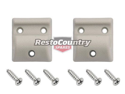 Ford Sunvisor Bracket + Screw Kit PAIR Grey XA XB To 5/73 sun visor shade - kSK2101-a