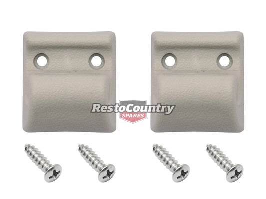 Ford Sunvisor Bracket + Screw Kit PAIR Grey XB From 5/73 XC XD XE XF visor shade - kSK2102-a