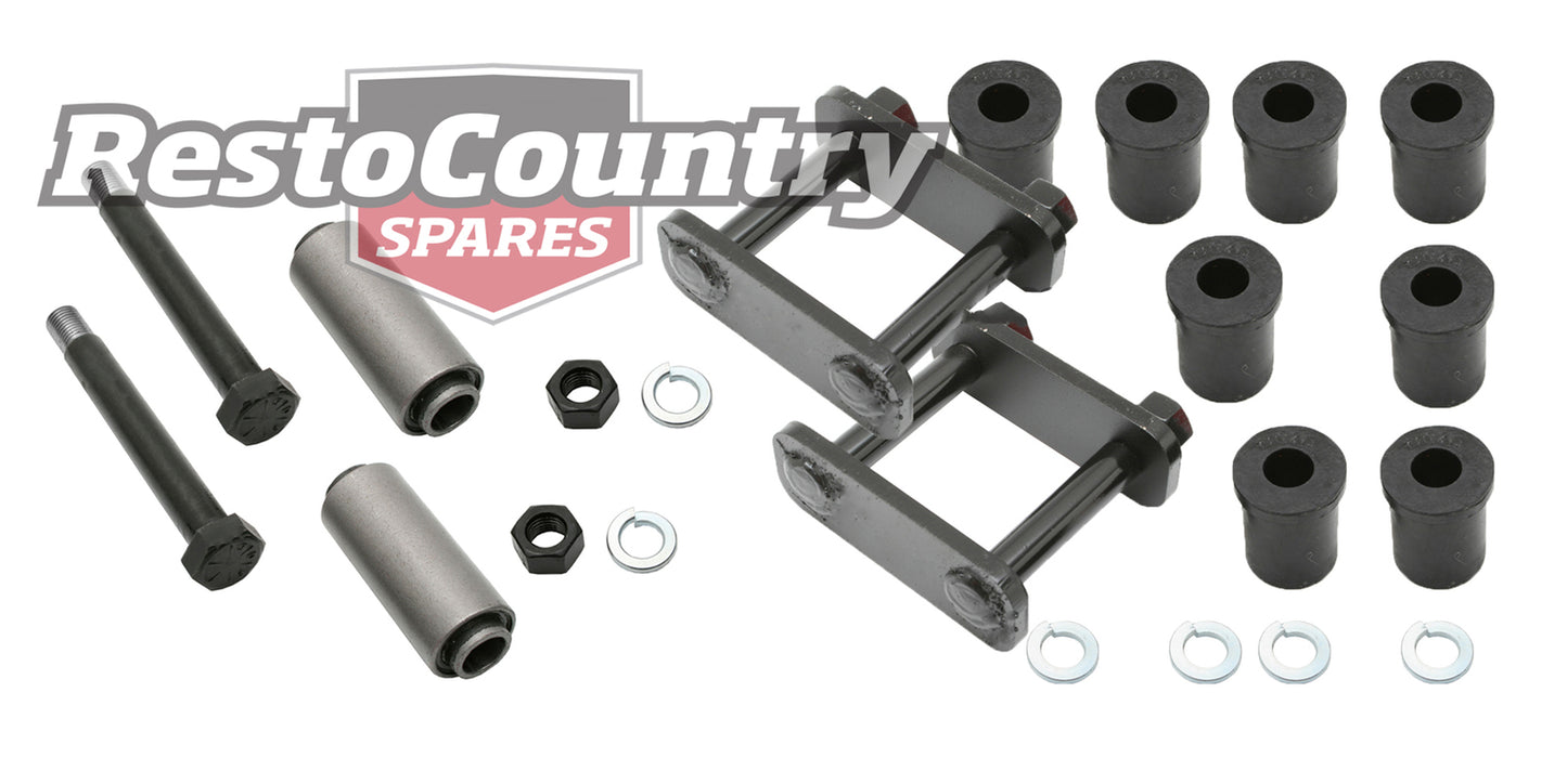 Holden Leaf Spring Shackle Kit Eye + Shackle + Bush HK all -HT HG Ute Van Monaro -kSP1006-b - kSP1006-b