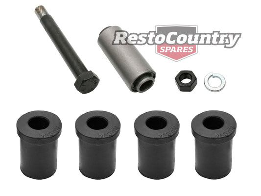 Holden Leaf Spring Eye Bush+ Bolt +Shackle Rubber Kit x1 HK HT HG Ute Van Monaro - kSP1006-c
