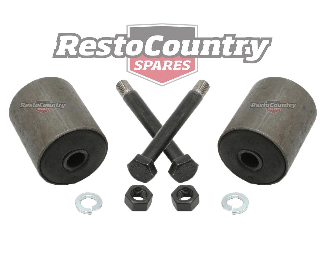Holden Leaf Spring Eye Bush + Bolt Pin Kit x2 all HT HG Sedan Wagon. Auto Monaro - kSP1007x2