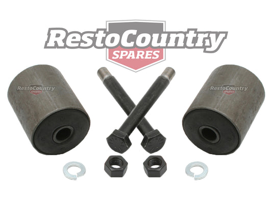 Holden Leaf Spring Eye Bush + Bolt Pin Kit x2 all HT HG Sedan Wagon. Auto Monaro - kSP1007x2