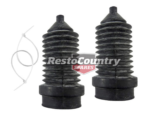Holden Commodore Steering Rack Boot Pair POWER Steer VB VC VH VK QUALITY rubber - kSRB-032-a