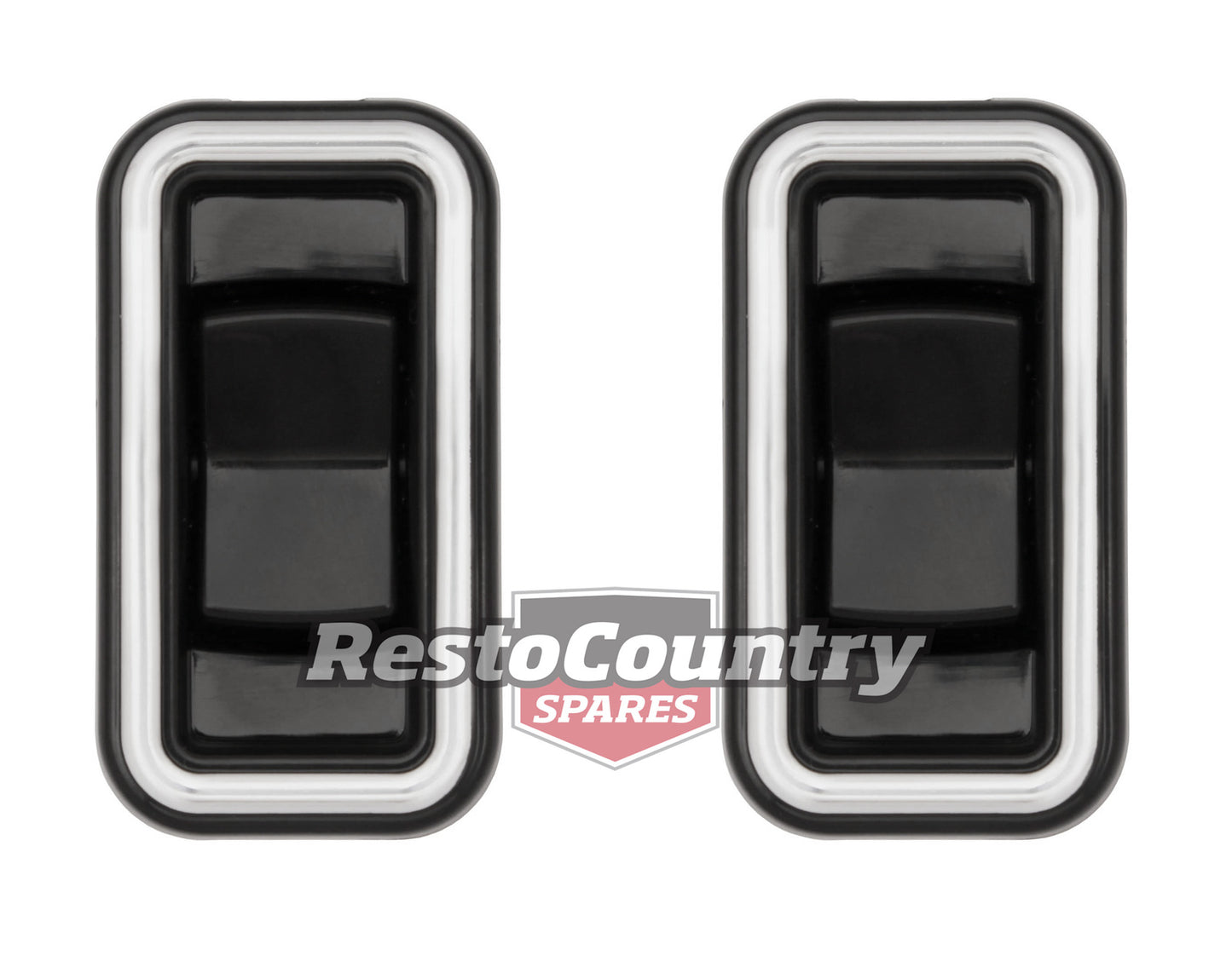 Holden Commodore REAR Door Electric Window Switch PAIR VB VC VH VK VL Chrome - kSW1002-a
