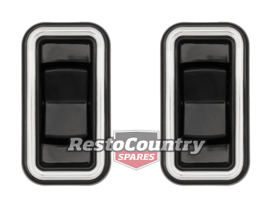Holden Commodore REAR Door Electric Window Switch PAIR VB VC VH VK VL Chrome - kSW1002-a