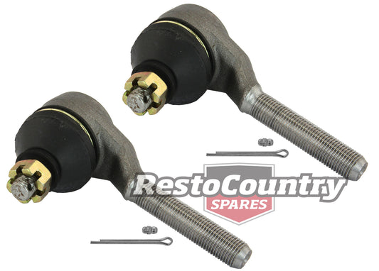 Ford OUTER Tie Rod End PAIR XK XL Falcon GREASABLE With Castellated Nut steer - kTE163R-a
