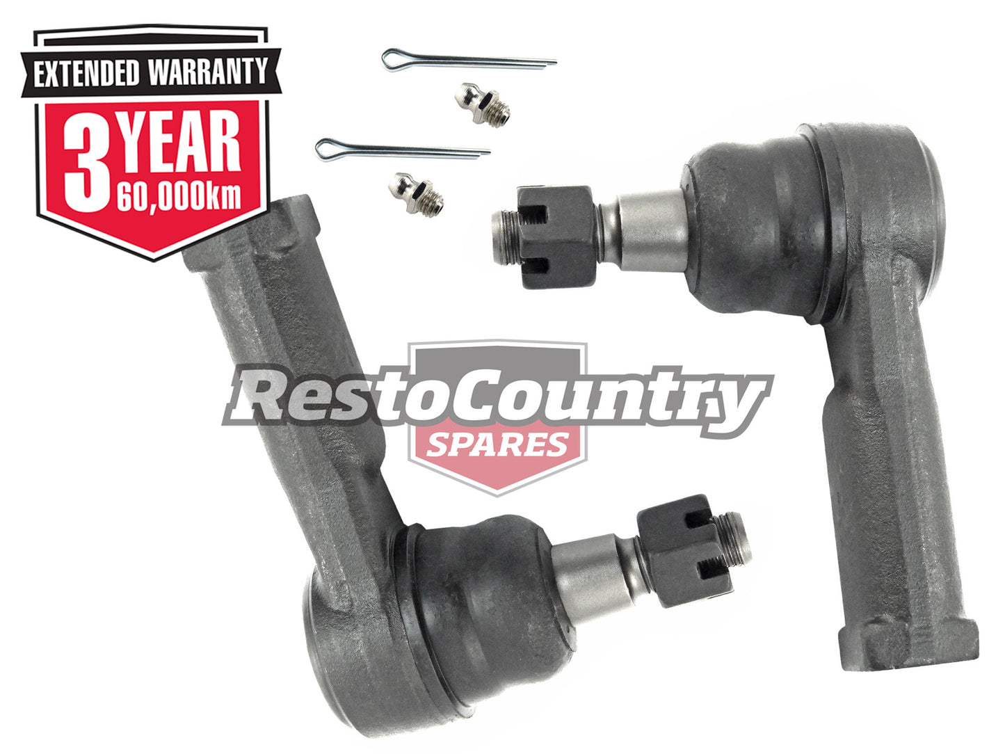Holden Commodore Tie Rod End PAIR POWER Steering VB VC VH VK VL VN VP - kTE526-a