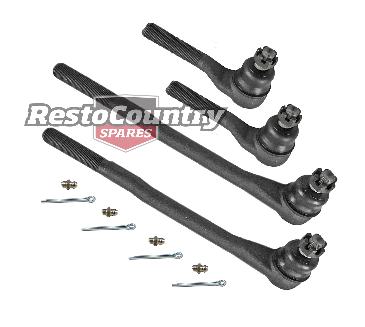 Ford Tie Rod End Kit INNER + OUTER x4 XD XE XF XG Falcon ZJ ZK ZL Fairlane - kTE548-b