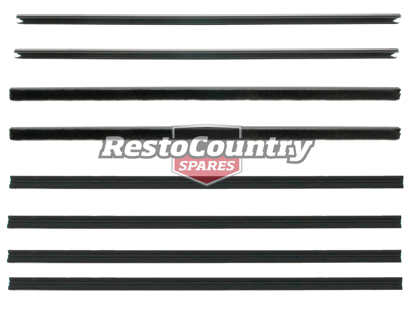 Holden Door Weather Belt Rubber Strip KIT Commodore VB VC VH Front Rear x8 - kVBbelt_sed