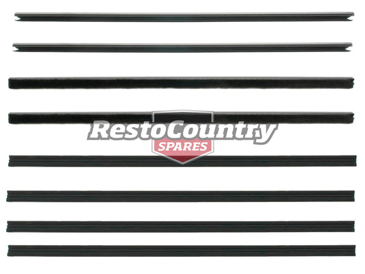 Holden Door Weather Belt Rubber Strip KIT Commodore VB VC VH Front Rear x8 - kVBbelt_sed
