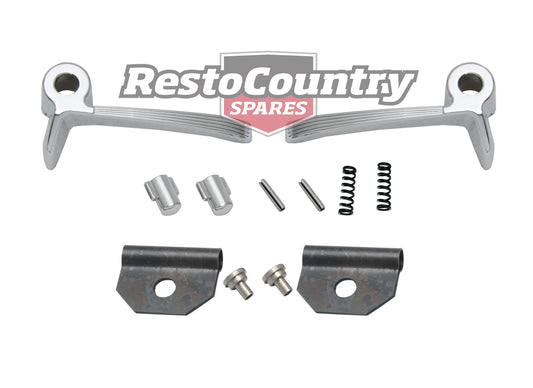 Holden Vent Window Handle Pair + Pivot + RIvet Kit FE FC FB EK quarter 1/4 glass - kVH1001-a
