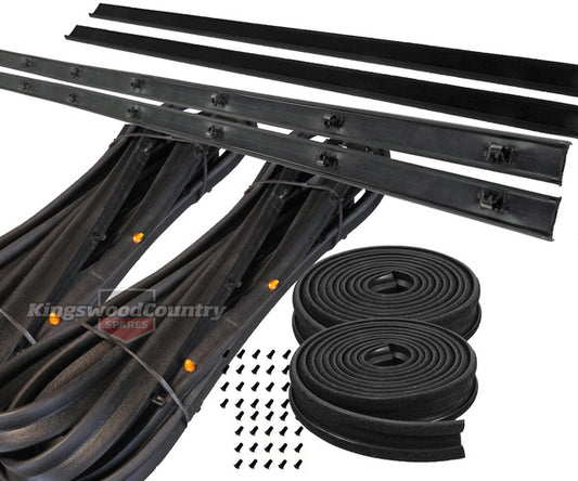 Holden REAR Rubber Door Seal + Weather + Bailey Channnel Kit WB Statesman belt - kWBRrSealKit