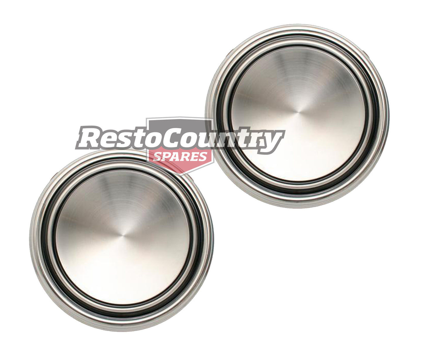 Ford Wheel Cap Pair x2 5 / 12 Slot XW XY XA GS GT GTHO Hubcap slotter rim mag - kWC2001-a