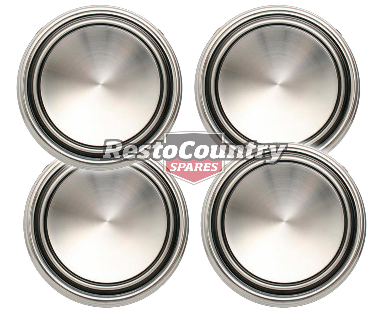 Ford Wheel Cap Set x4  5 / 12 Slot XW XY XA GS GT GTHO Hubcap slotter rim mag - kWC2001-b