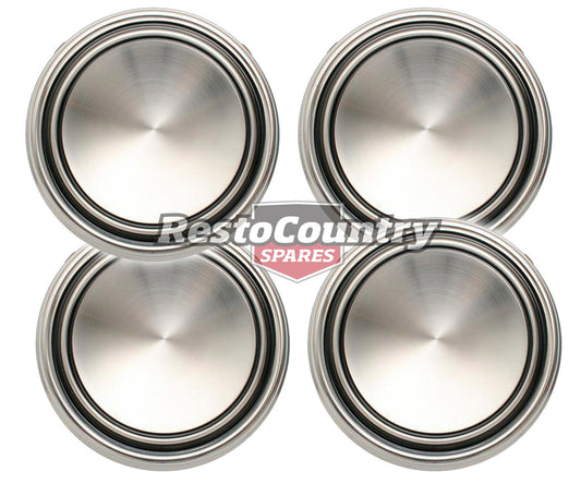 Ford Wheel Cap Set x4  5 / 12 Slot XW XY XA GS GT GTHO Hubcap slotter rim mag - kWC2001-b