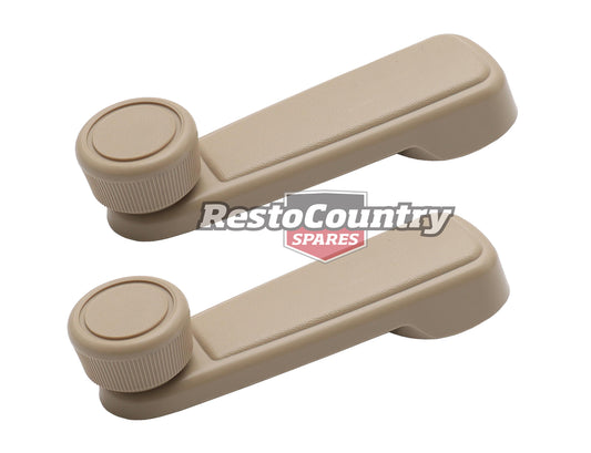Holden Commodore Window Winder Handles x2 SANDLEWOOD VB VC VH VK VL - kWH1006x2