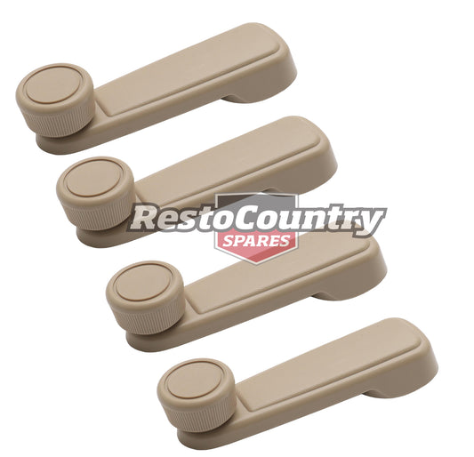 Holden Commodore Window Winder Handles x4 SANDLEWOOD VB VC VH VK VL - kWH1006x4